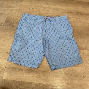 1901 anchor shorts blue sz 36